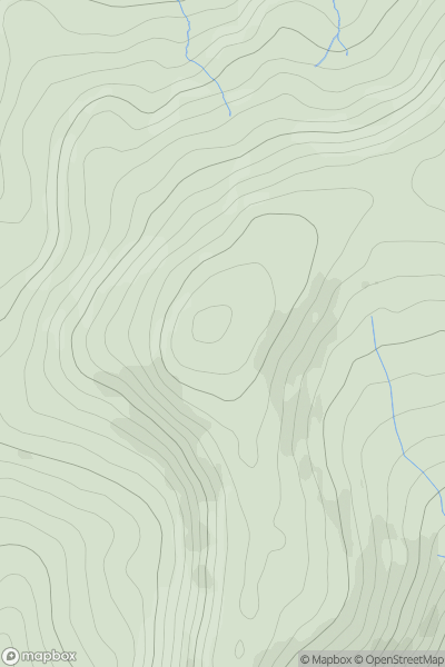 Thumbnail image for Foel Ddu [Barmouth to Betws-y-Coed and Bala] [SH634283] showing contour plot for surrounding peak